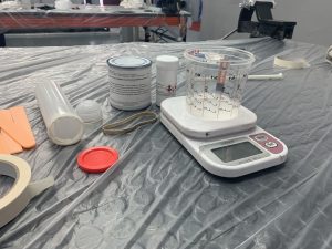 Preparación del sellante a través de su mezcla